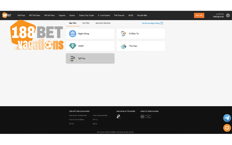 nạp tiền 188bet
